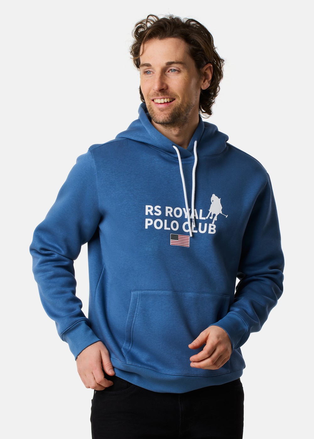 Rs Polo Hood, Denim Blue, 3xl, Hoodies | Herr - Kläder - Tröjor - Hoodies | Padelspecialisterna