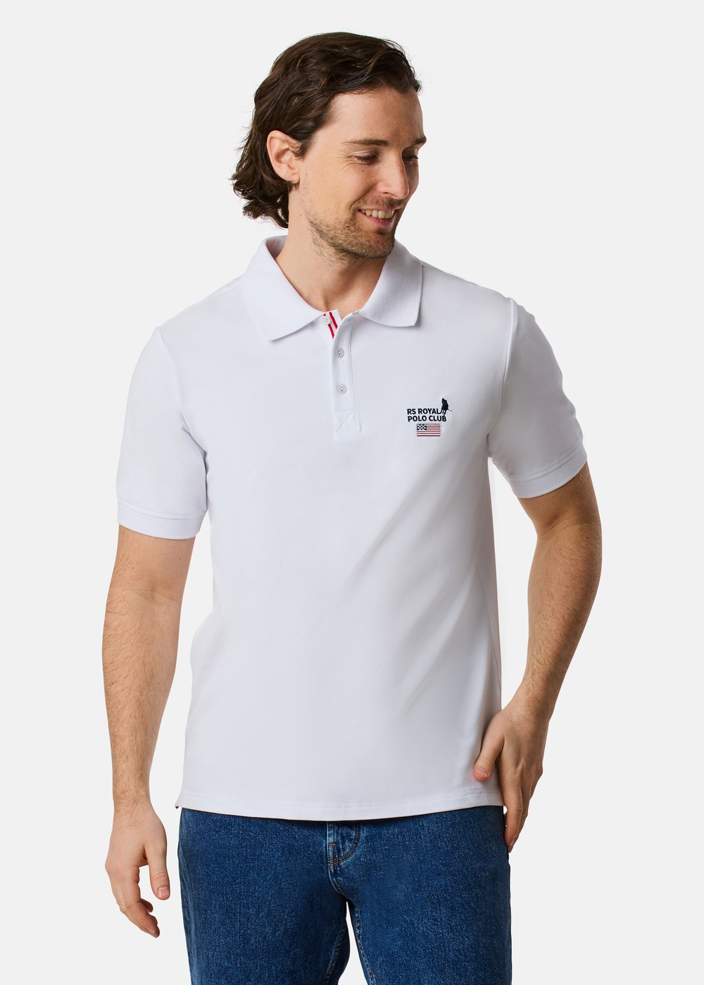 Rs Polo Pike, White, M, Piketröjor | Herr - Kläder - Piketröjor | Padelspecialisterna