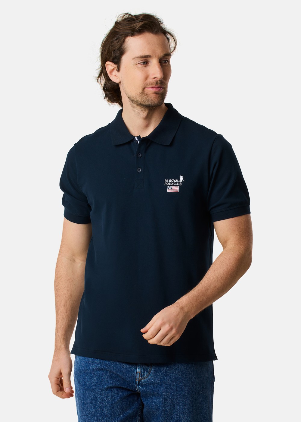 Rs Polo Pike, Dk. Navy, 2xl, Piketröjor | Herr - Kläder - Piketröjor | Padelspecialisterna