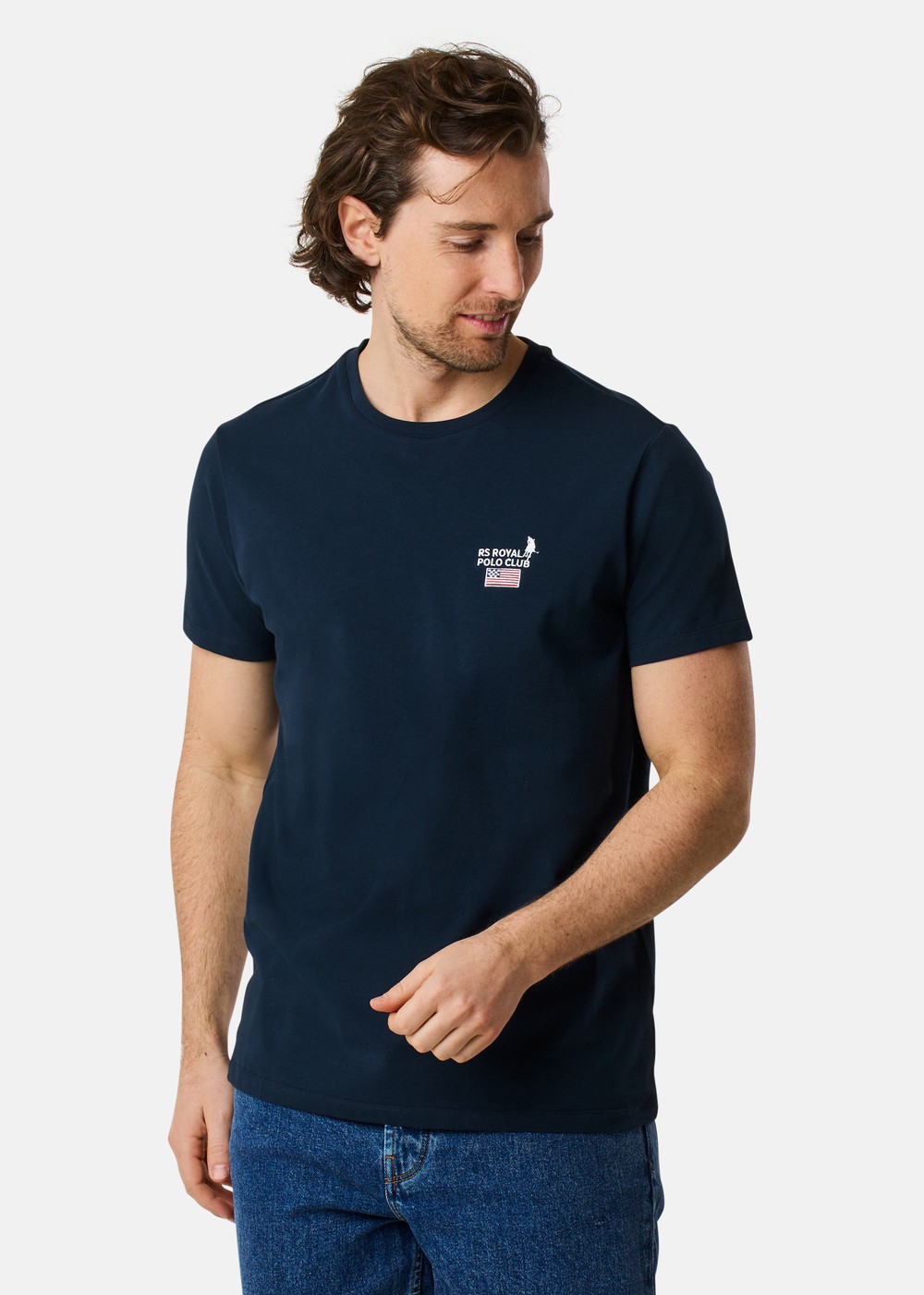Rs Polo Crew Tee, Dk. Navy, L, T-Shirts | Herr - Kläder - T-shirts | Padelspecialisterna