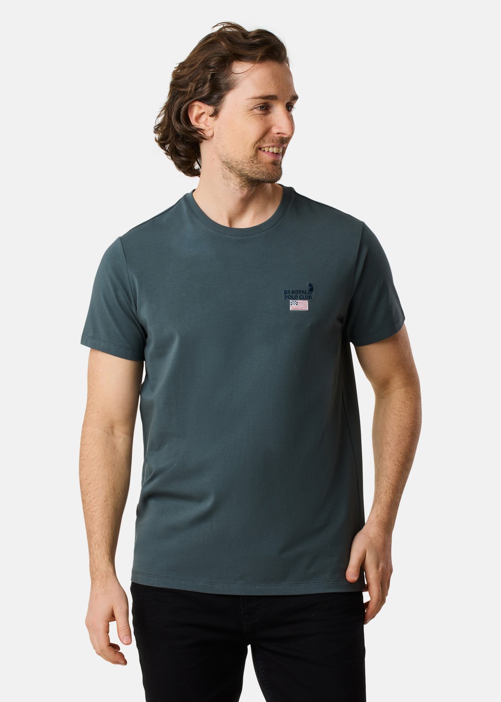 Rs Polo Crew Tee, Sage Green, S, T-Shirts | Herr - Kläder - T-shirts | Padelspecialisterna