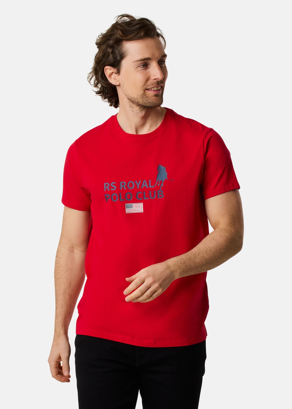 Rs Polo Logo Tee, Red, 2xl, T-Shirts | Herr - Kläder - T-shirts | Padelspecialisterna