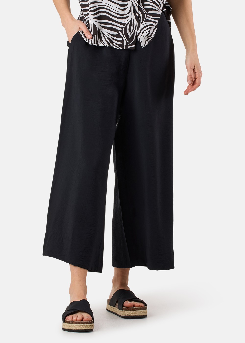 Hudson Solid Pants W, Black, 48, Vardagsbyxor | Dam - Kläder - Byxor - Vardagsbyxor | Padelspecialisterna