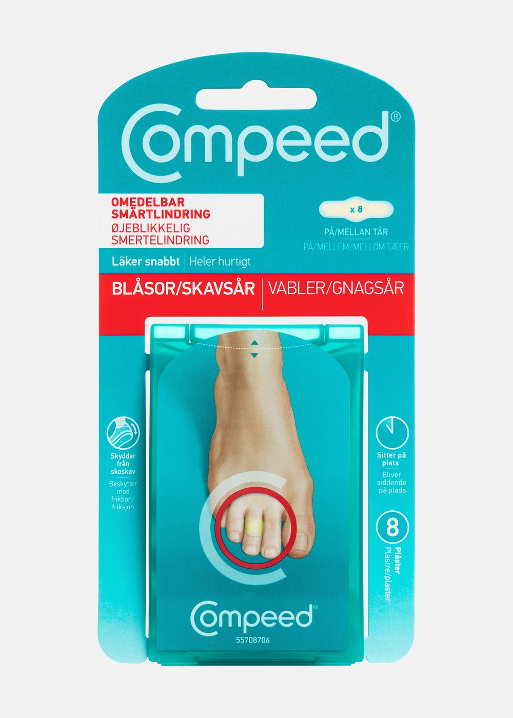 Skavsårsplåster On Toes Tår, Onecolour, Onesize, Löpartillbehör | Junior - Aktivitet - Löparkläder - Löpartillbehör | Padelspecialisterna