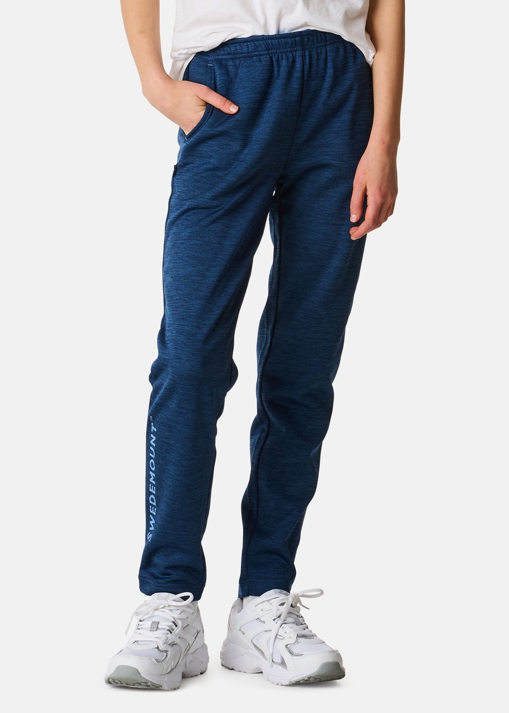 Training Logo Pants Jr Ii, Navy Melange/Lt Blue, 140, Sweatpants | Junior - Kläder - Byxor - Sweatpants | Padelspecialisterna
