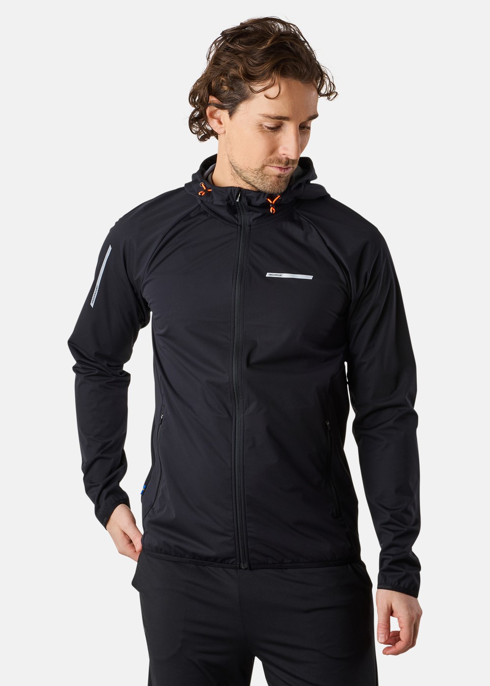 Ultra Light Running Jacket, Black/Orange, 2xl,  Löparjackor