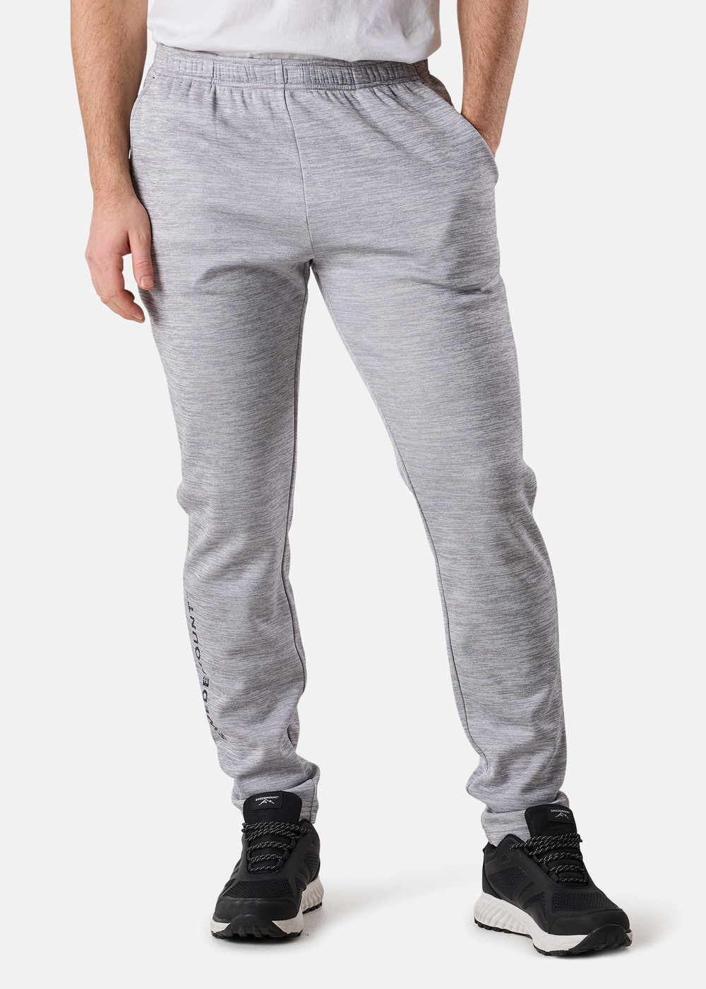 Training Logo Pants Ii, Lt. Grey Melange/Charcoal Mela, Xl, Vardagsbyxor | Herr - Kläder - Byxor - Vardagsbyxor | Padelspecialisterna