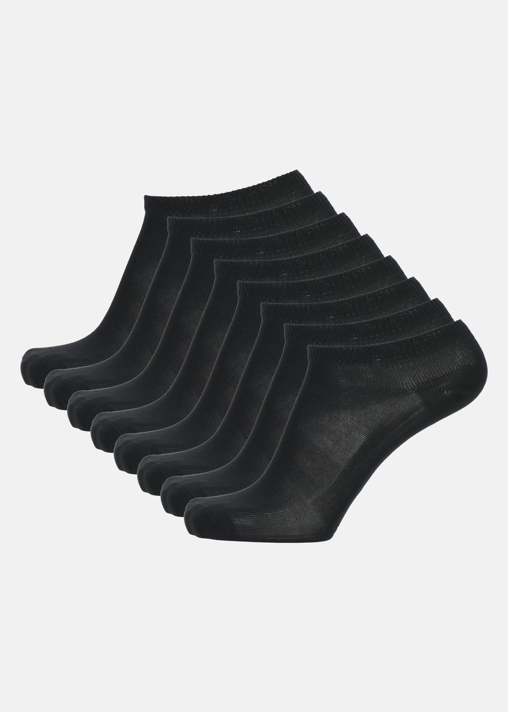 Trainer Ankle Sock 8-Pack, Black, 35-38, Bomullsstrumpor | Herr - Kläder - Strumpor - Bomullsstrumpor | Padelspecialisterna