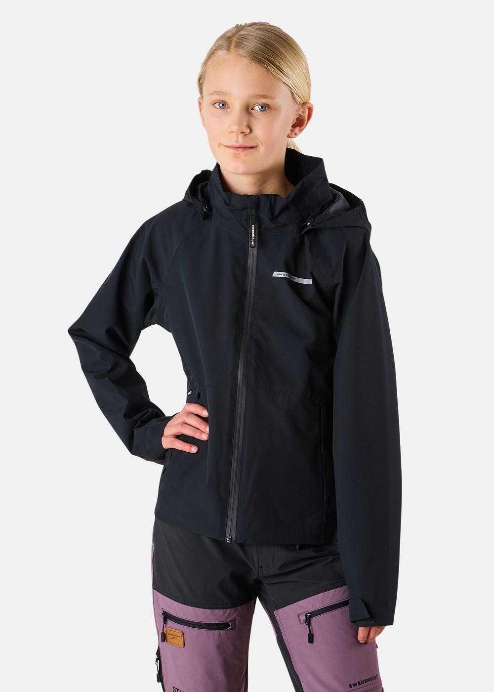 Orust Rain Jacket Jr, Black, 150, Regnjackor | Junior - Kläder - Regnkläder - Regnjackor | Padelspecialisterna