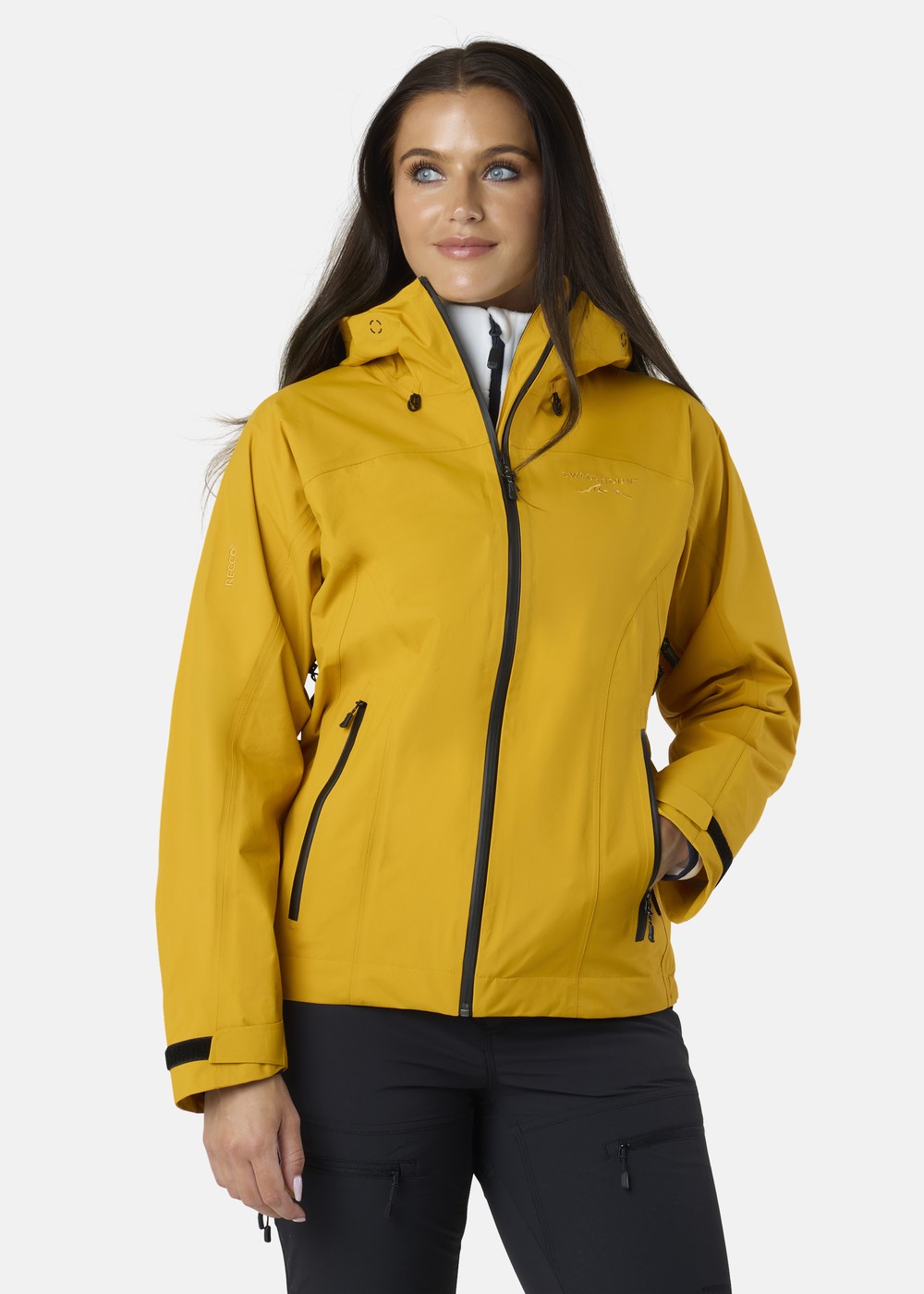 Himalaya Shell Jacket Ii W, Mustard Yellow, 42, Regnjackor | Dam - Kläder - Regnkläder - Regnjackor | Padelspecialisterna
