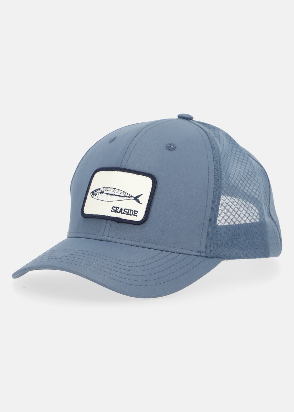 Seaside Trucker Cap, Denim Blue Mackerel, Onesize, Träningstillbehör | Herr - Aktivitet - Träningskläder - Träningstillbehör | Padelspecialisterna