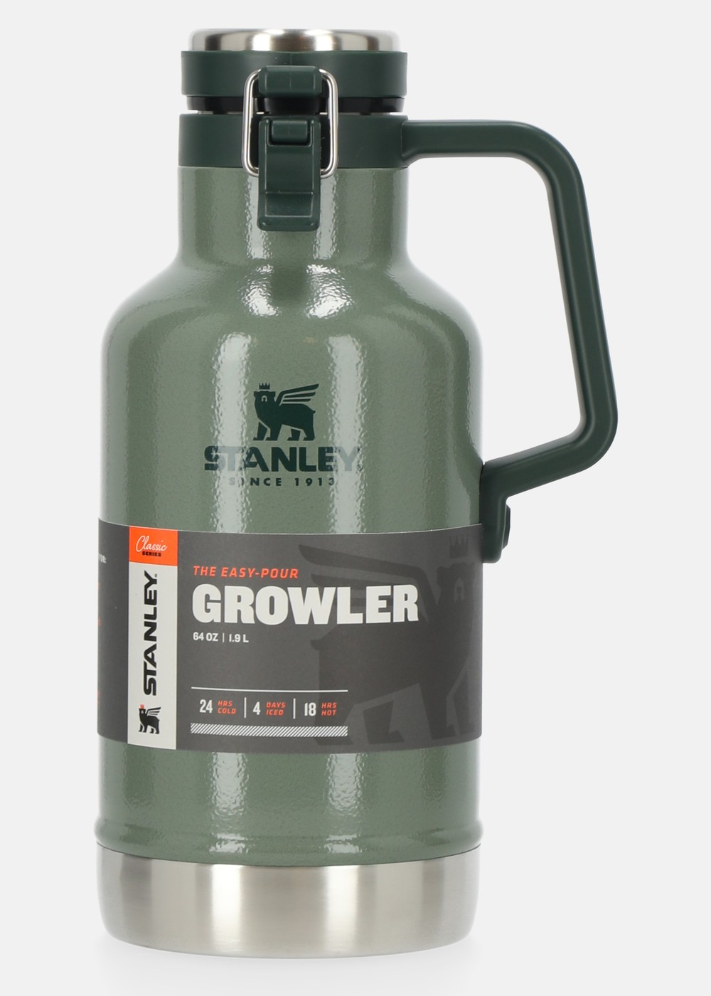 The Easy-Pour Growler 1,9 L, Hammertone Green, Onesize, Termos Och Flaskor | Sport & aktivitet - Friluftsliv - Camping - Termos och flaskor | Padelspecialisterna