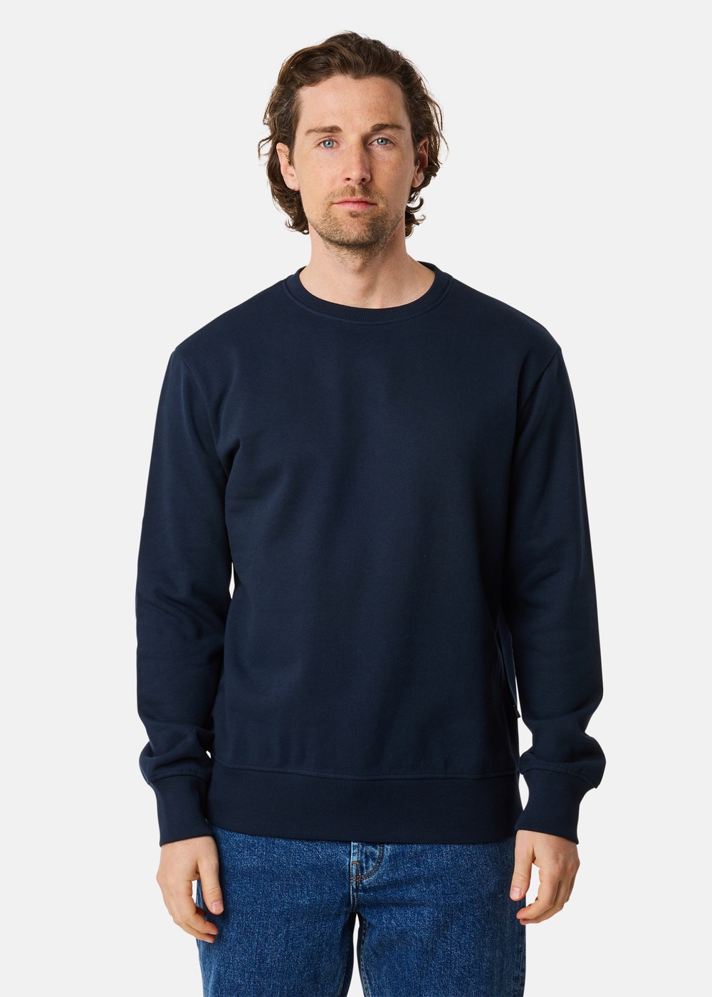 College Sweater, Dk. Navy, Xl, Sweatshirts | Herr - Kläder - Tröjor - Sweatshirts | Padelspecialisterna