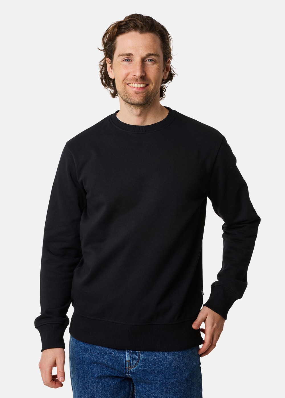 College Sweater, Black, L, Sweatshirts | Herr - Kläder - Tröjor - Sweatshirts | Padelspecialisterna