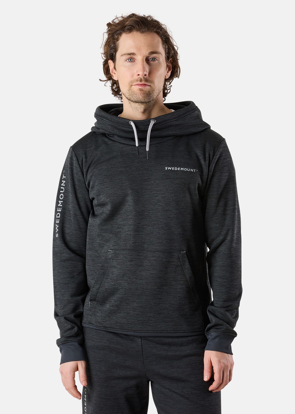 Training Logo Hood Ii, Charcoal Melange/Charcoal Mela, Xs, Hoodies | Herr - Kläder - Tröjor - Hoodies | Padelspecialisterna