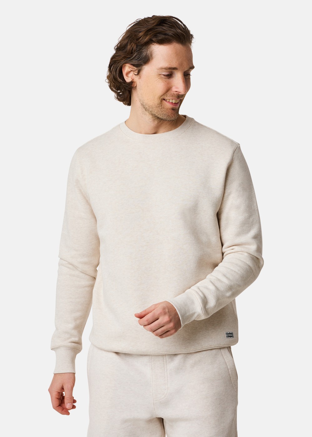 Atlanta Crew Neck, Oatmeal Melange, Xs, Sweatshirts | Herr - Kläder - Tröjor - Sweatshirts | Padelspecialisterna