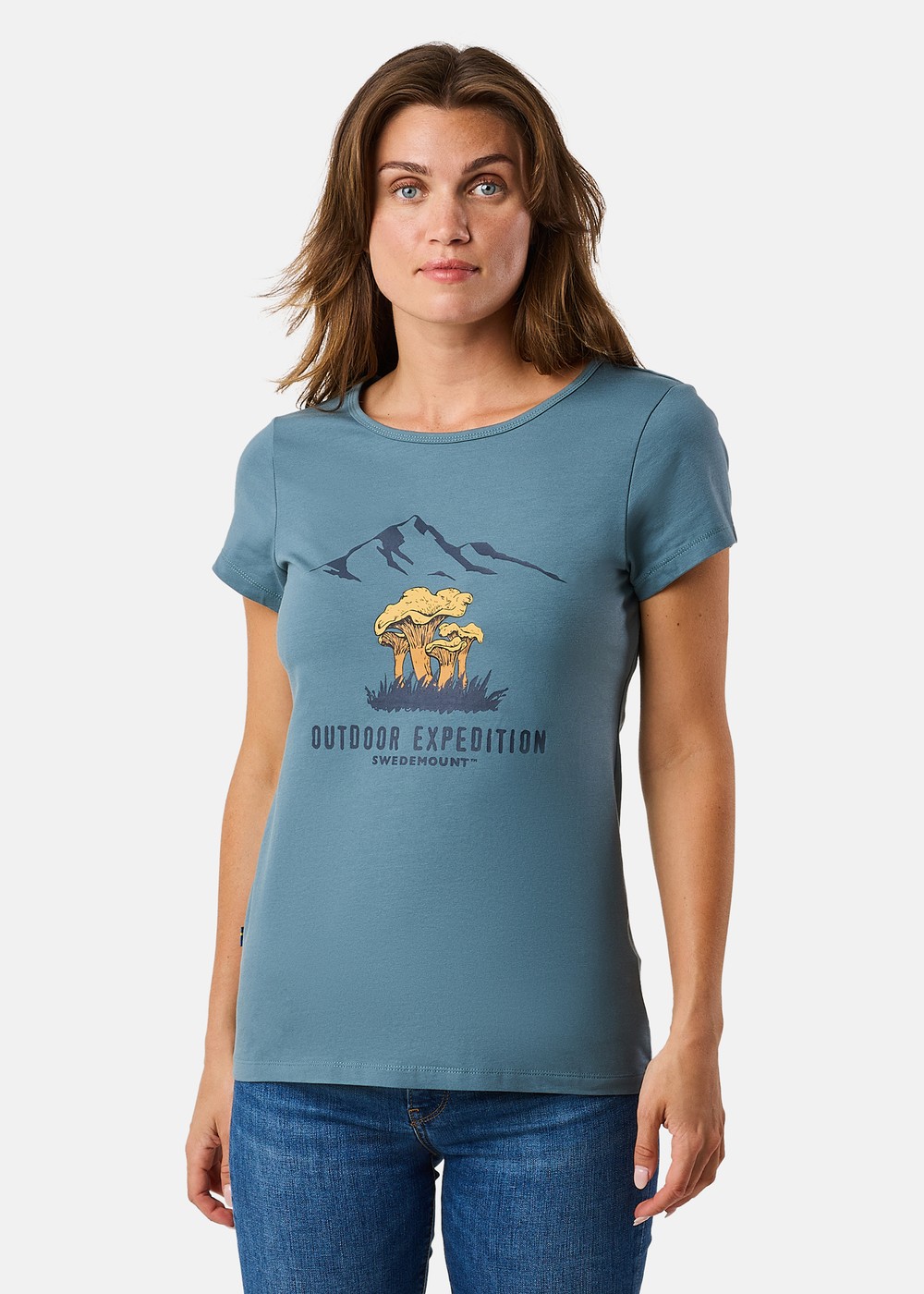 Forest Tee W, Sage Green Chantarelle, 38, T-Shirts | Dam - Aktivitet - Outdoorkläder - T-shirts | Padelspecialisterna