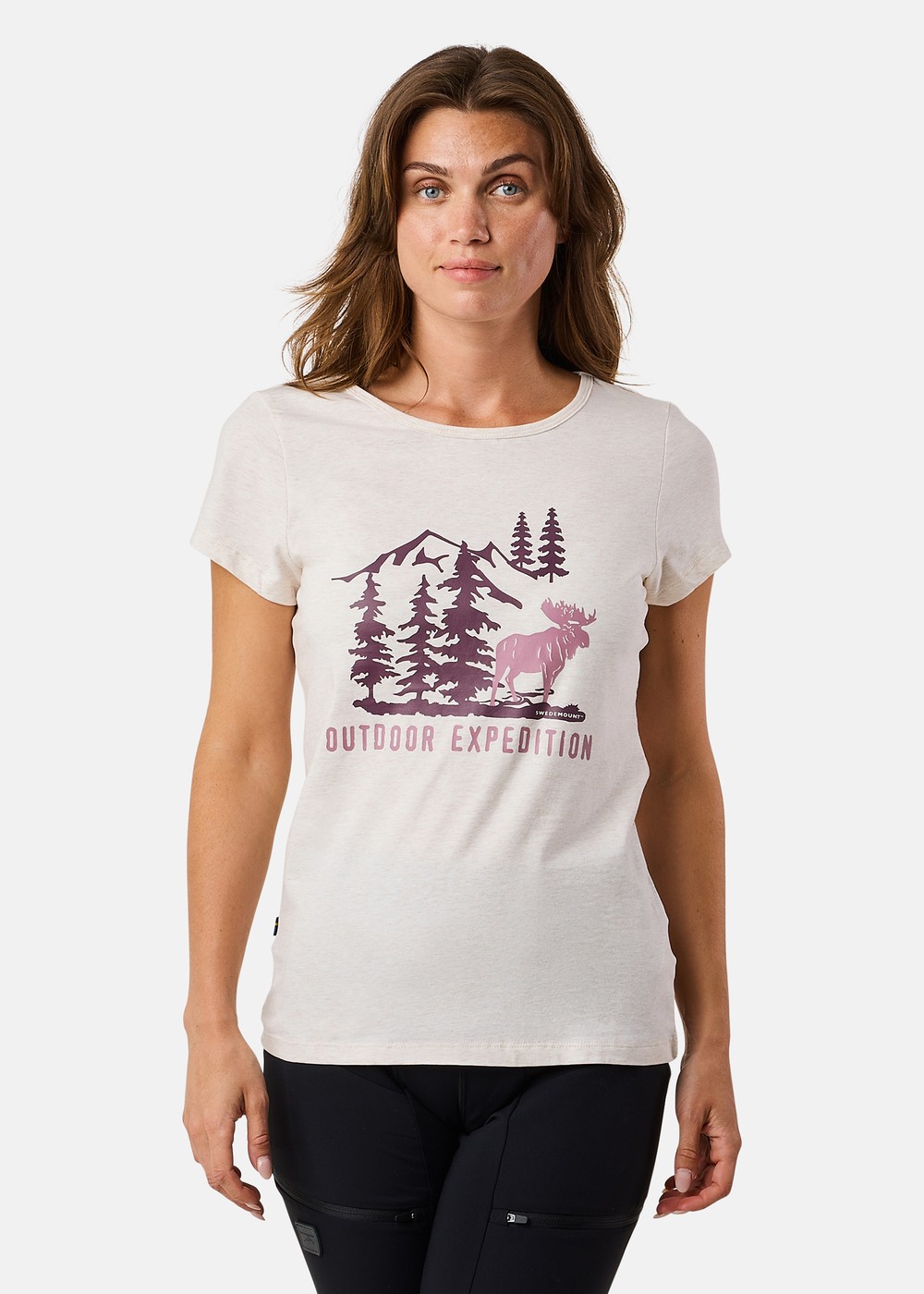 Forest Tee W, Beige Melange Elk, 48, T-Shirts | Dam - Aktivitet - Outdoorkläder - T-shirts | Padelspecialisterna