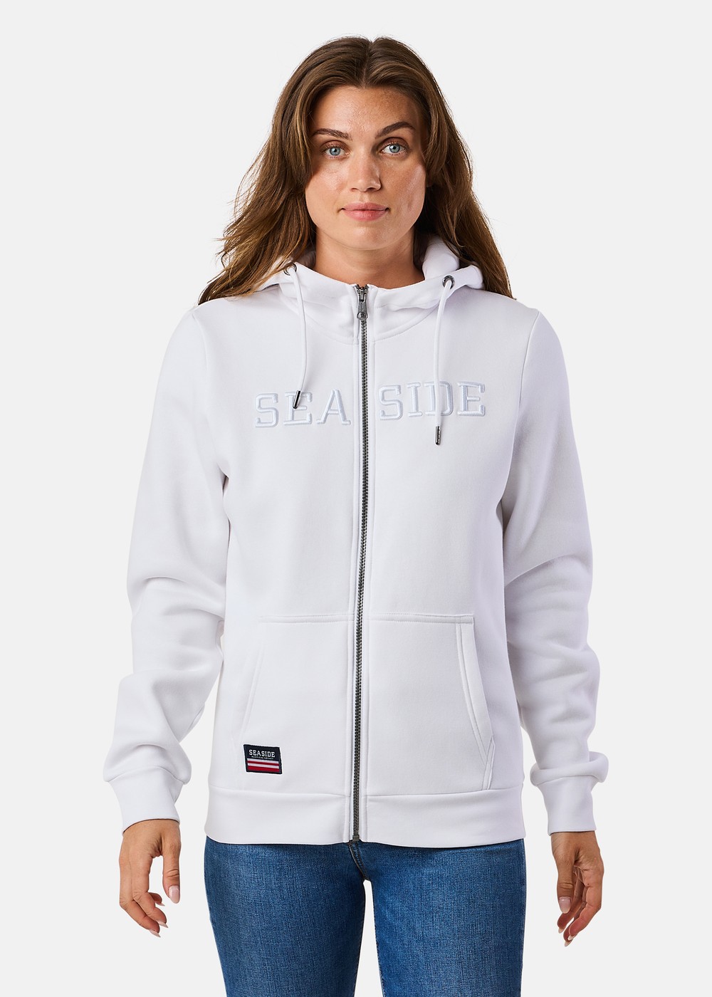 Nautical Zip Hood W Ii, White, 44, Hoodies | Dam - Kläder - Tröjor - Hoodies | Padelspecialisterna