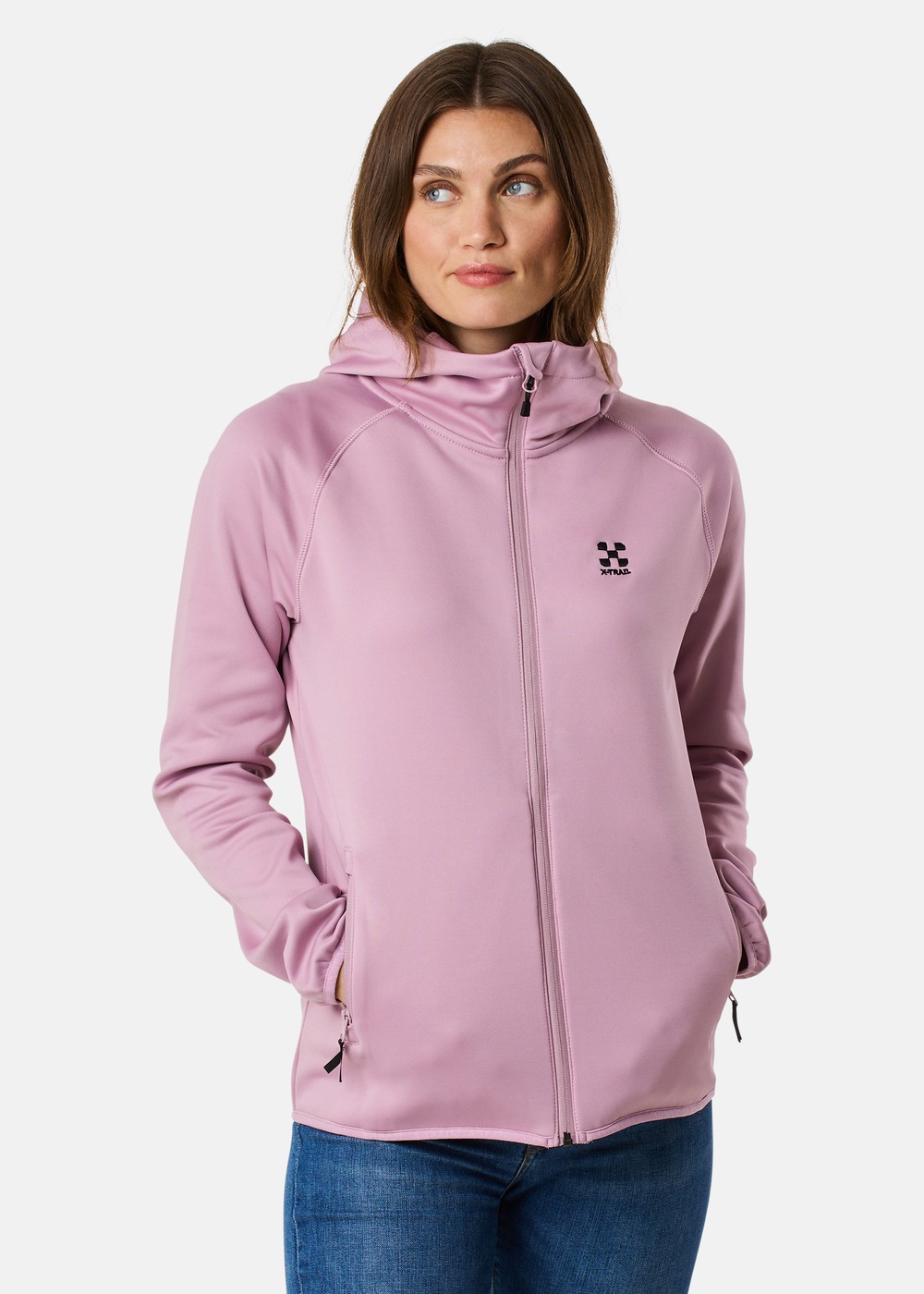 Colorado Stretch Zip Hood W Ii, Pale Mauve, 44, Fleecetröjor | Dam - Kläder - Tröjor - Fleecetröjor | Padelspecialisterna
