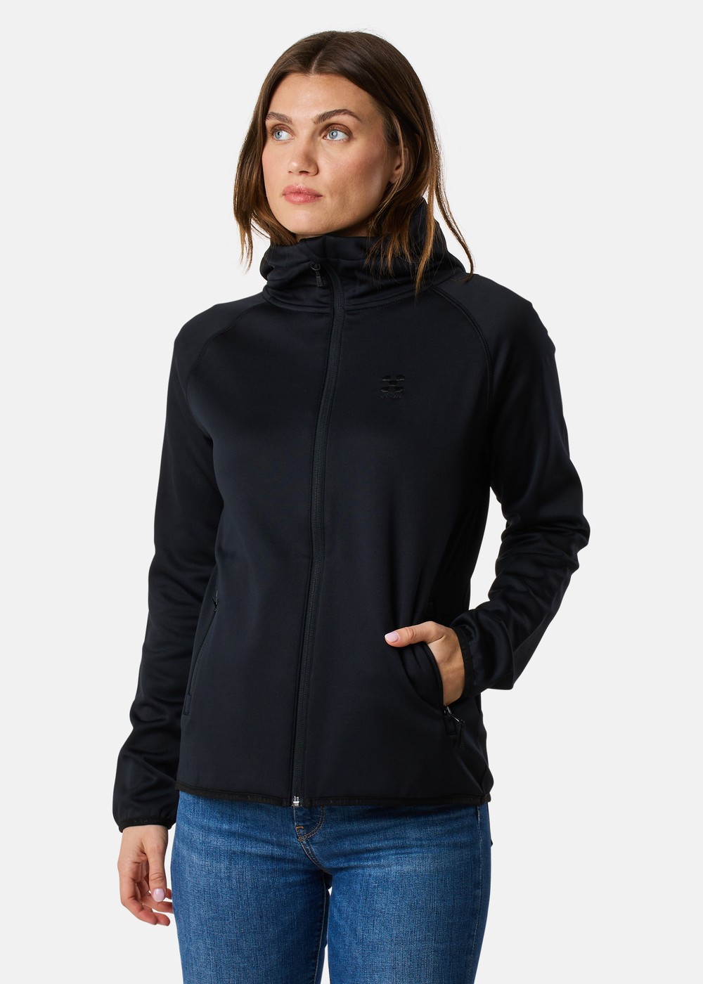 Colorado Stretch Zip Hood W Ii, Black, 40, Fleecetröjor | Dam - Kläder - Tröjor - Fleecetröjor | Padelspecialisterna