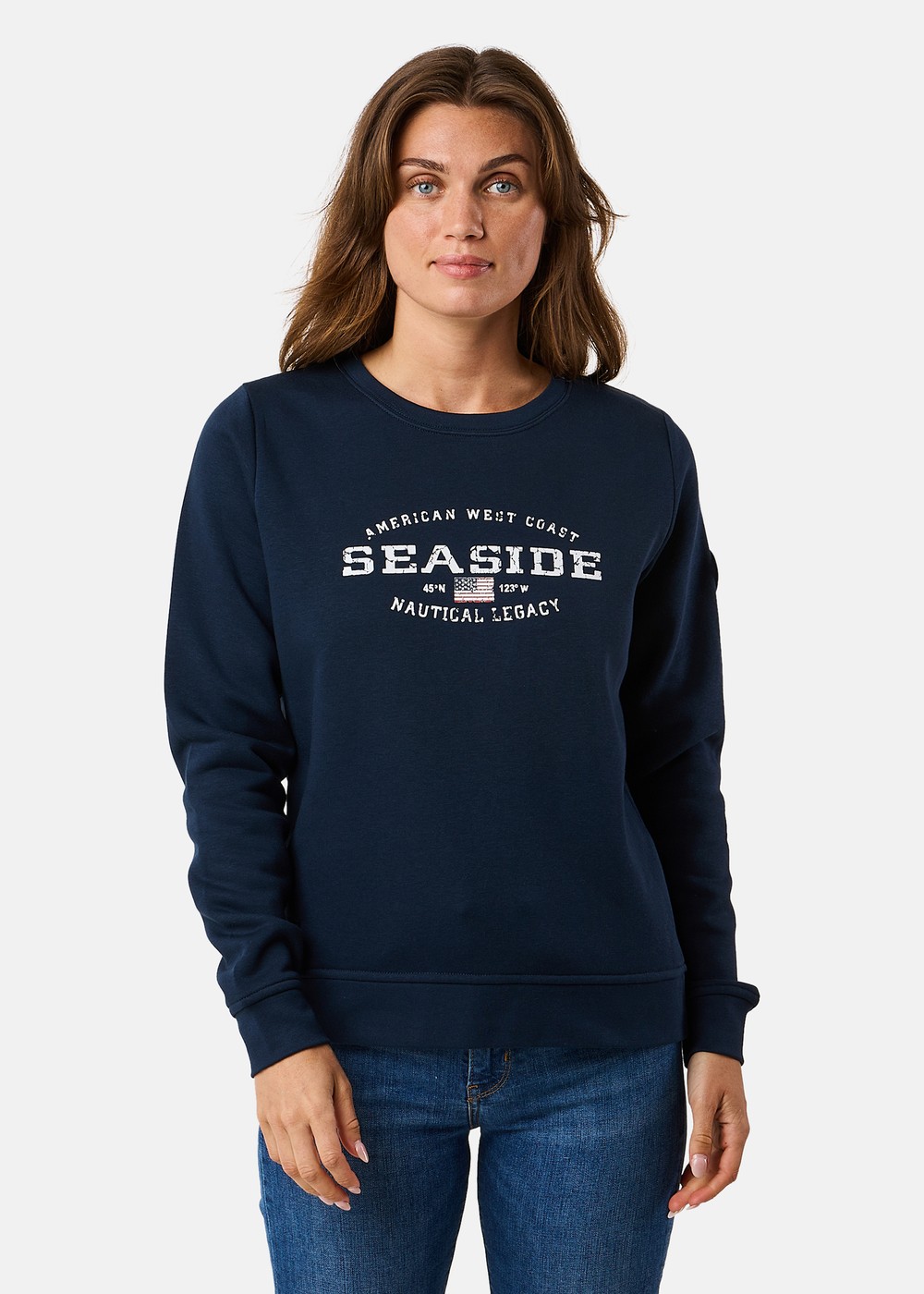 Nautical Crewneck W Ii, Navy, 46, Sweatshirts | Dam - Kläder - Tröjor - Sweatshirts | Padelspecialisterna