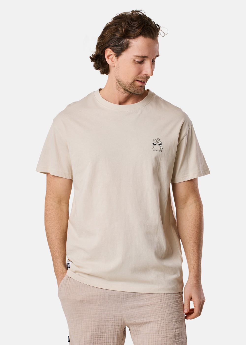 Relax Tee, Oatmeal, Xl, T-Shirts | Herr - Kläder - T-shirts | Padelspecialisterna