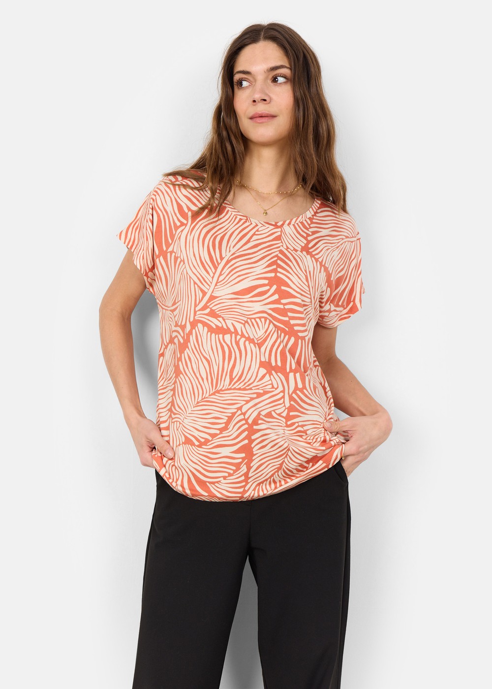 Sc-Marica Aop 330, Mandarin Combi, L, T-Shirts | Dam - Kläder - T-shirts | Padelspecialisterna
