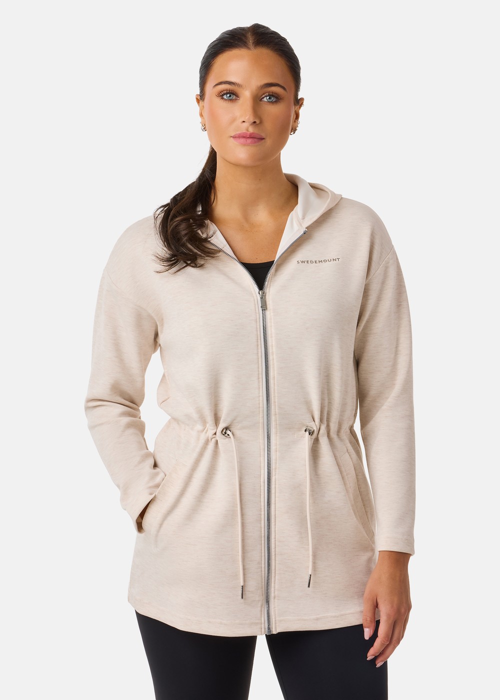 Move Soft Hood Jacket W, Oatmeal Melange, 44, Hoodies | Dam - Kläder - Tröjor - Hoodies | Padelspecialisterna