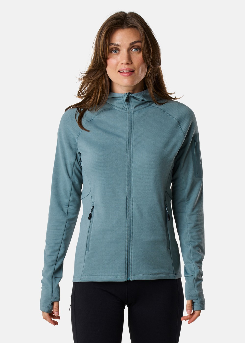 Ultra Light Tech Midlayer Hood W, Sage Green, 40, Hoodies | Dam - Kläder - Tröjor - Hoodies | Padelspecialisterna