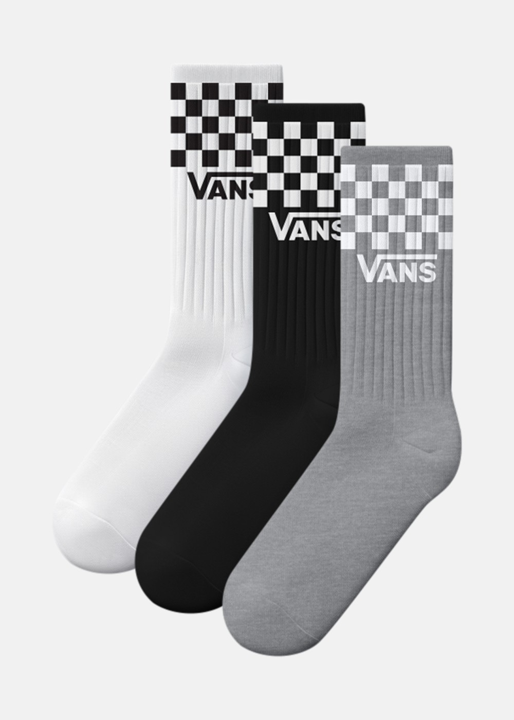 Classic Check Crew, Black/White, 39-42, Bomullsstrumpor | Herr - KlÀder - Strumpor - Bomullsstrumpor | Padelspecialisterna