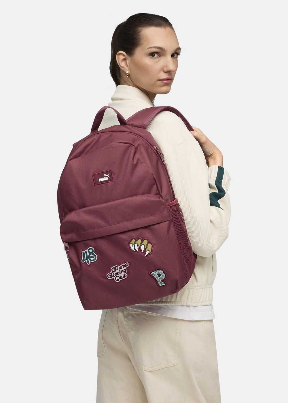Puma Phase Patch Backpack, Ruby Shimmer, Onesize, Dam | Dam | Padelspecialisterna