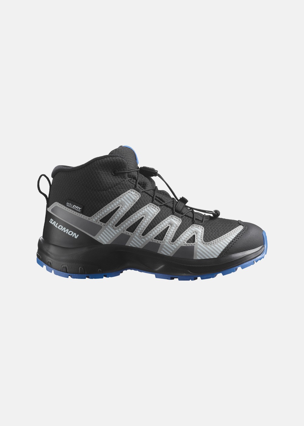 XA PRO V8 MID WP J, Black / Monument / French Blue, 12.5C, Walkingskor | Junior - Skor - Walkingskor | Padelspecialisterna