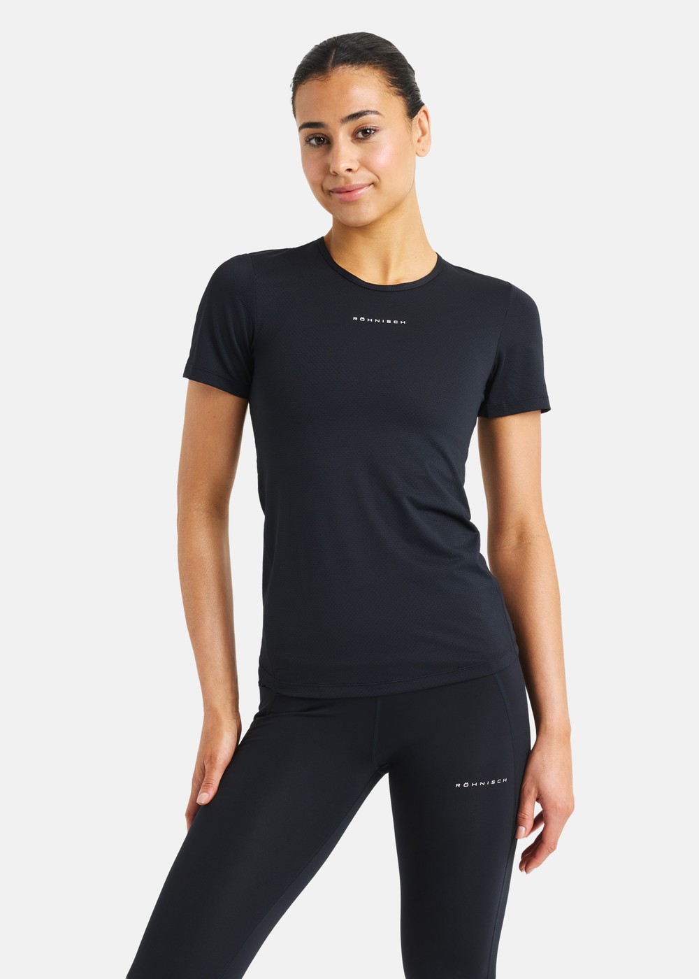 Jacquard Ss Top, Black, S, Löpar-T-Shirts | Dam - Aktivitet - Löparkläder - Löpar-t-shirts | Padelspecialisterna