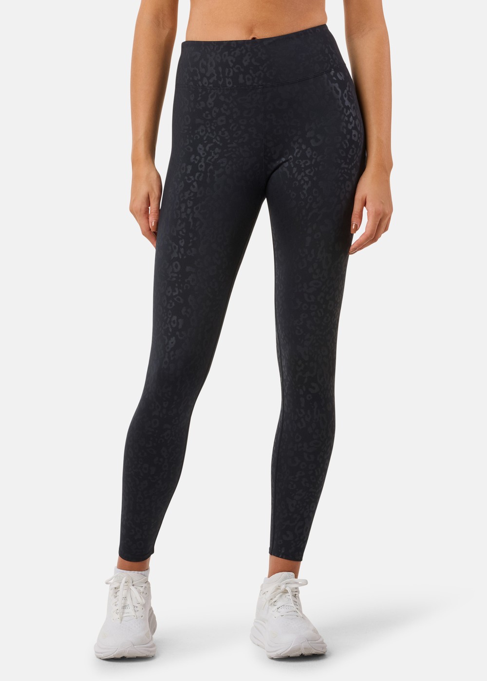 Leo Emboss Hw Tights, Leo Emboss Black, L, Långa Tights | Dam - Kläder - Tights - Långa tights | Padelspecialisterna