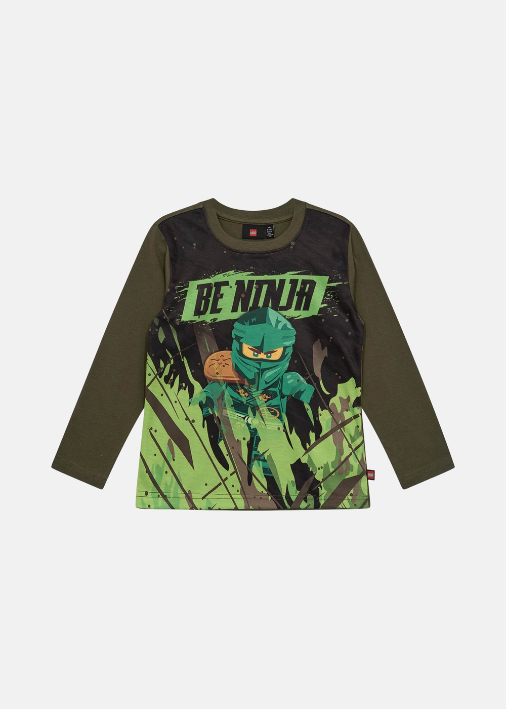 LWTAFFY 702 - T-SHIRT L/S, Dark Olive, 134, T-shirts | Junior - Kläder - T-shirts | Padelspecialisterna