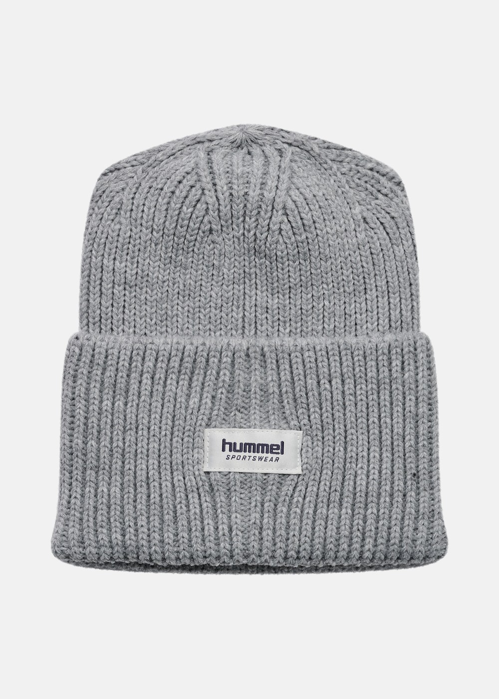 Hmljr Heavy Rib Knit Beanie, Grey Melange, Os Child, Pannband | Herr - Accessoarer - Mössor & Pannband | Padelspecialisterna