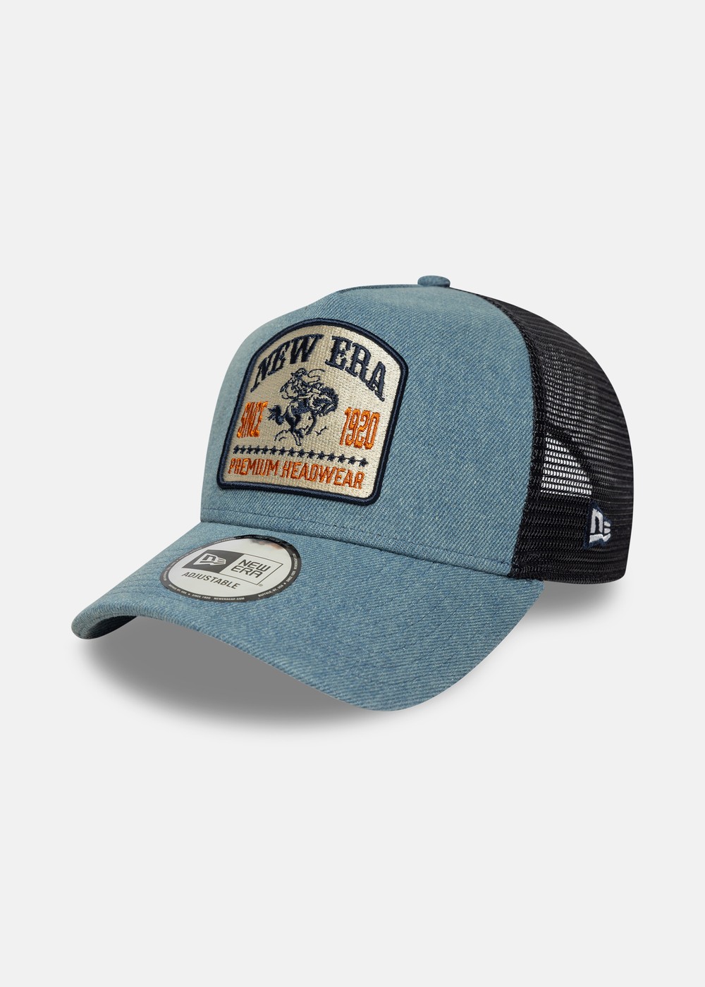 Ne Denim Patch Trucker Newera, Skynvy, Onesize, Hattar | Dam - Accessoarer - Kepsar & Hattar | Padelspecialisterna