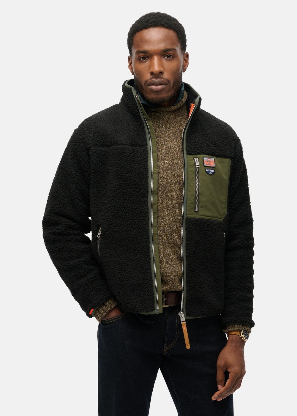 VINTAGE RETRO FULL ZIP FLEECE, Black, XL, Höstjackor | Herr - Kläder - Jackor - Höstjackor | Padelspecialisterna