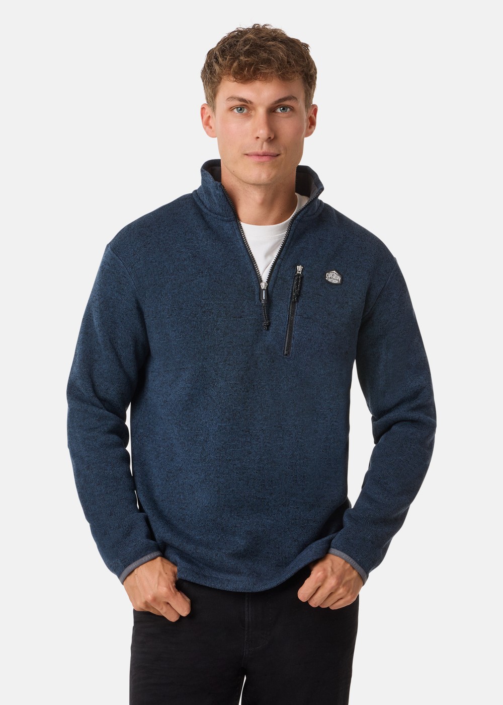STORM FLEECE HALF ZIP, Storm Navy Grit, S, Sweatshirts | Herr - KlÀder - Tröjor - Sweatshirts | Padelspecialisterna