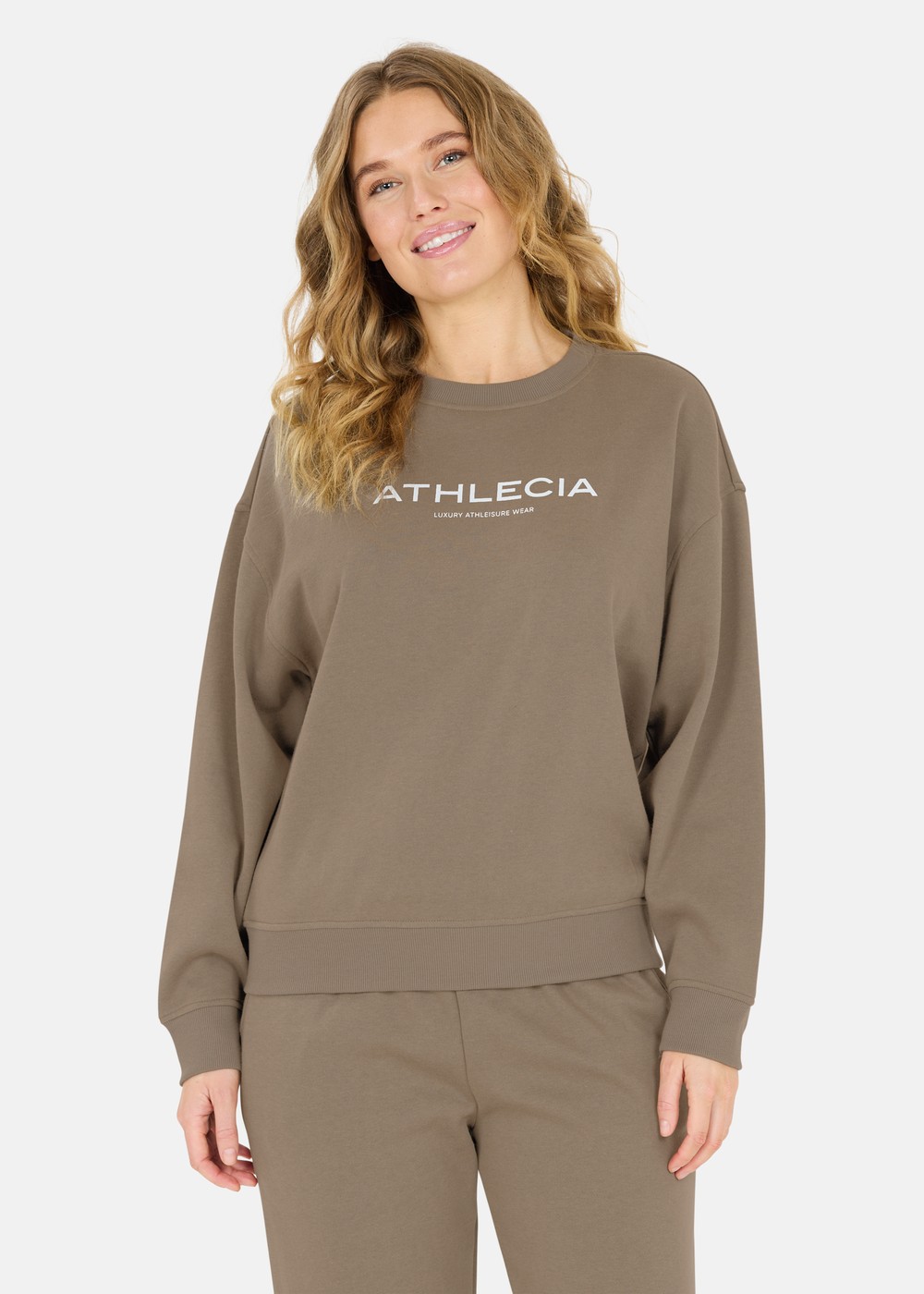 Atkins W Crew Neck, Greige, 42, Löpartröjor | Dam - Aktivitet - Löparkläder - Löpartröjor | Padelspecialisterna