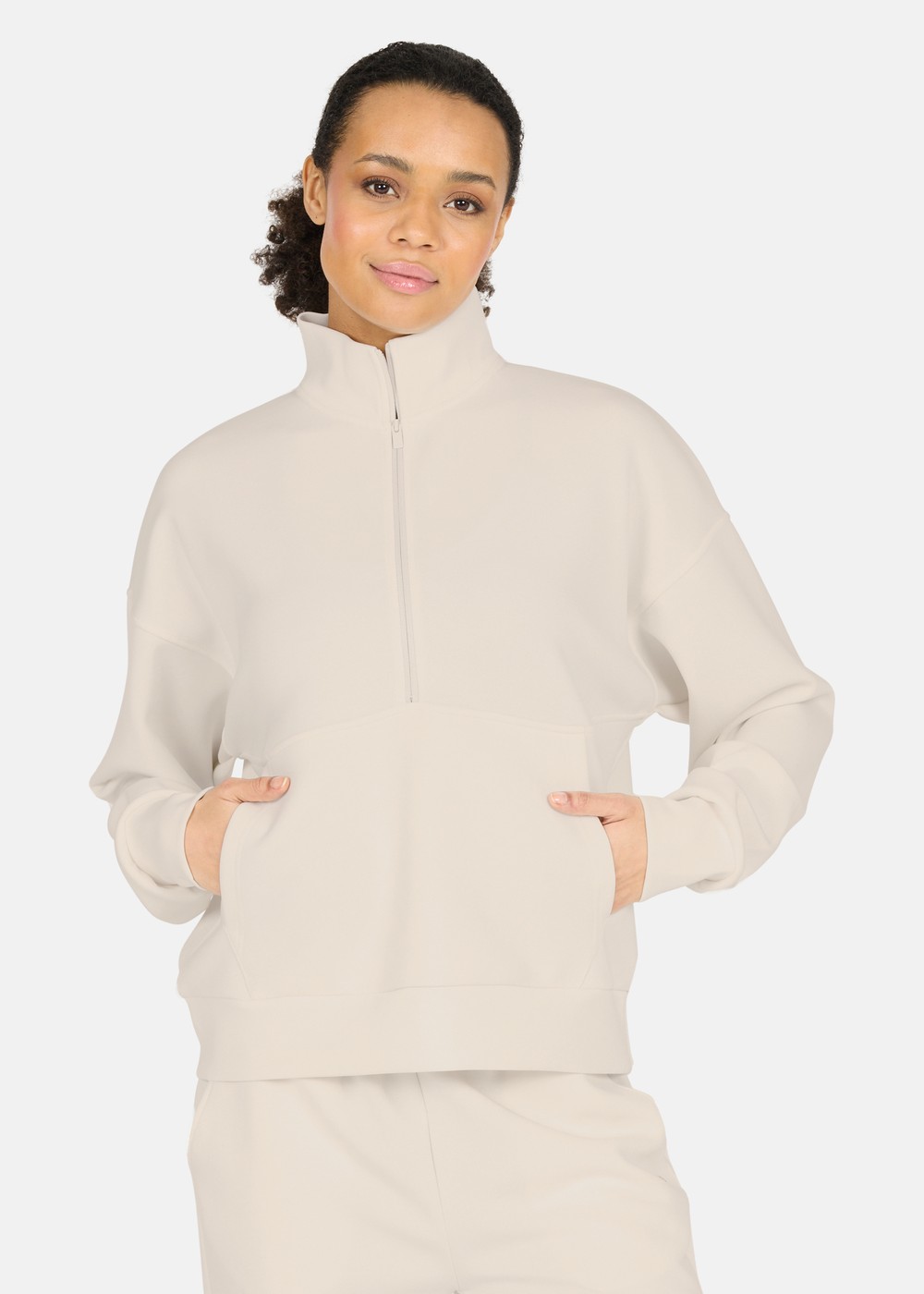 Jillnana W Half Zip, Vaporous Gray, 42, Sweatshirts | Dam - KlÀder - Tröjor - Sweatshirts | Padelspecialisterna