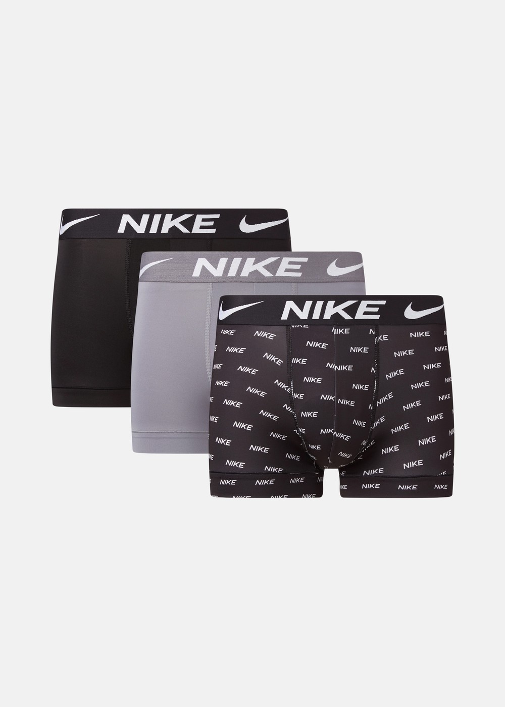 Trunk 3pk, Nike Logo Print/Cool Grey/Blac, Xl, Kalsonger | Mode - Underkläder - Kalsonger | Padelspecialisterna