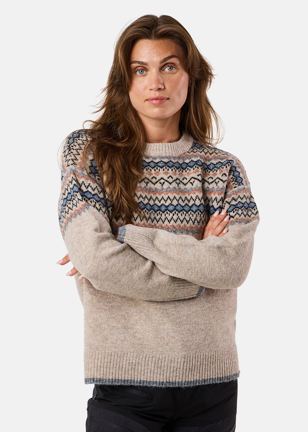 Hampton Knit W, Beige, 46, Stickat | Dam - Kläder - Tröjor - Stickat | Padelspecialisterna