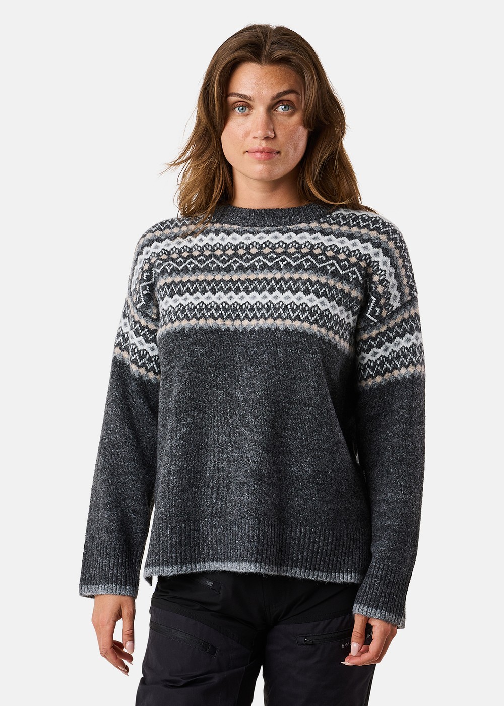Hampton Knit W, Charcoal, 36, Stickat | Dam - Kläder - Tröjor - Stickat | Padelspecialisterna
