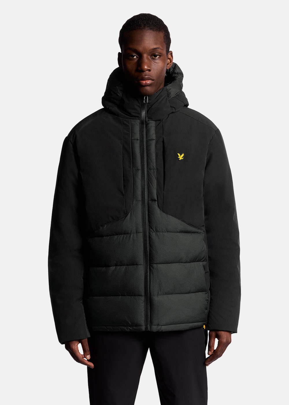 Wadded Hybrid Jacket, Jet Black, S, Vårjackor | Herr - Kläder - Jackor - Vårjackor | Padelspecialisterna