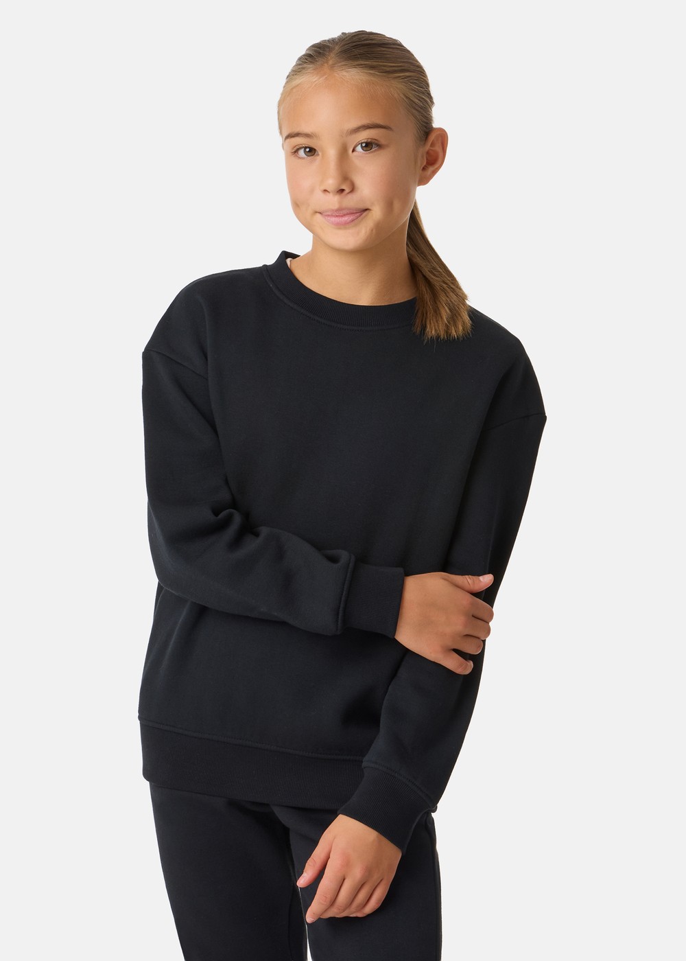 College Sweater JR, BLACK, 150, Sweatshirts | Junior - Kläder - Tröjor - Sweatshirts | Padelspecialisterna