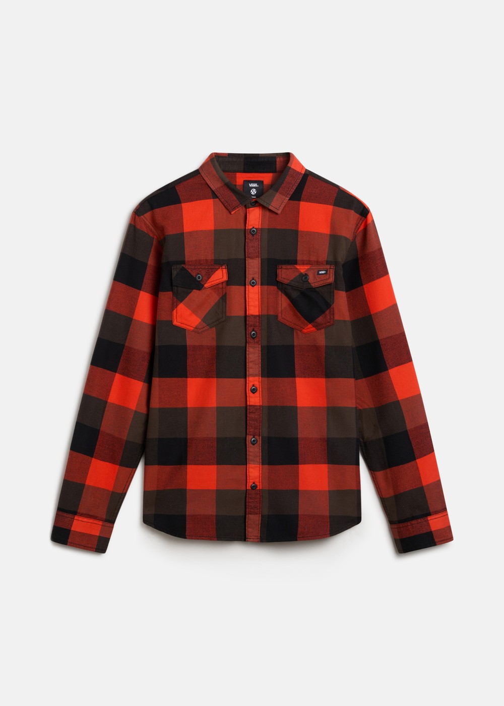 Box Flannel Classic Ls Woven, Black/Fiesta, M, Långärmade Skjortor | Herr - Kläder - Skjortor - Långärmade skjortor | Padelspecialisterna