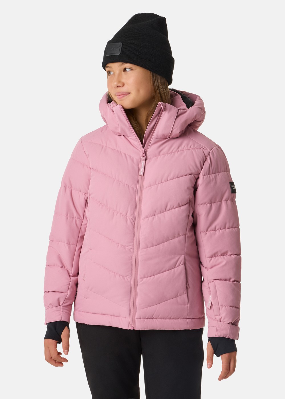 Cervinia Puffer Ski Jacket Jr, Dusty Rose, 140, Skidjackor | Junior - Kläder - Jackor - Skidjackor | Padelspecialisterna