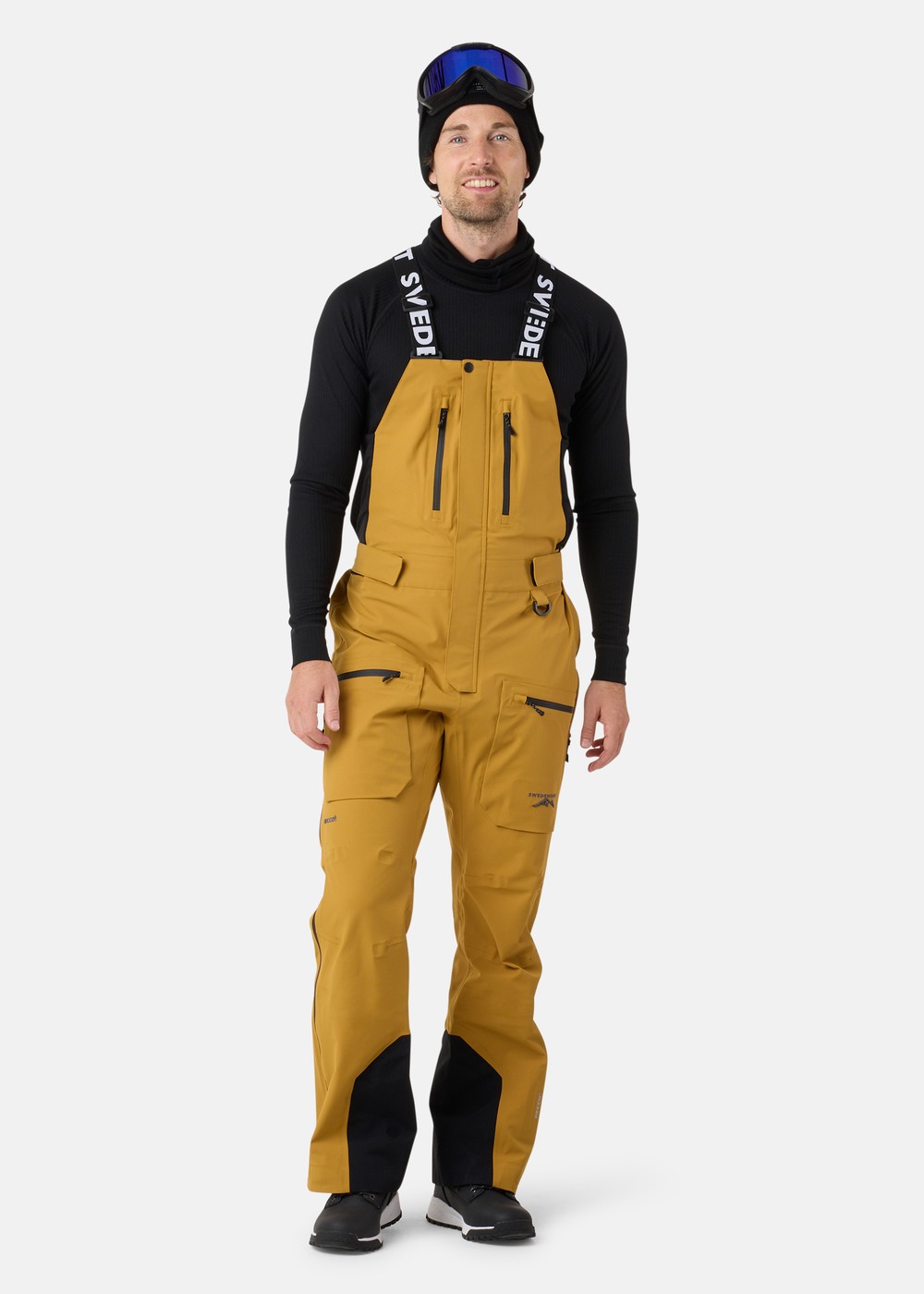 Lofoten 3L Shell Bib Pants II, Dk. Mustard Yellow, 2XL, Skidbyxor | Sport & aktivitet - Sporter - Alpin skidåkning - Skidbyxor | Padelspecialisterna